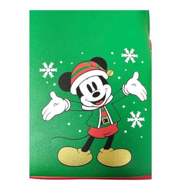Loungefly Christmas Mickey Mouse Elf Cosplay Mini Backpack main image 6